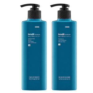 innaBi Biotin Shampoo+Treatment 500ml Set